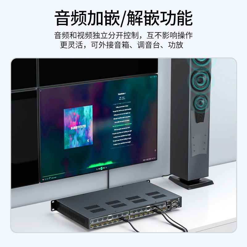 8K@60Hz HDMIマトリックススイッチ – シームレスな切り替え、真の8K体験