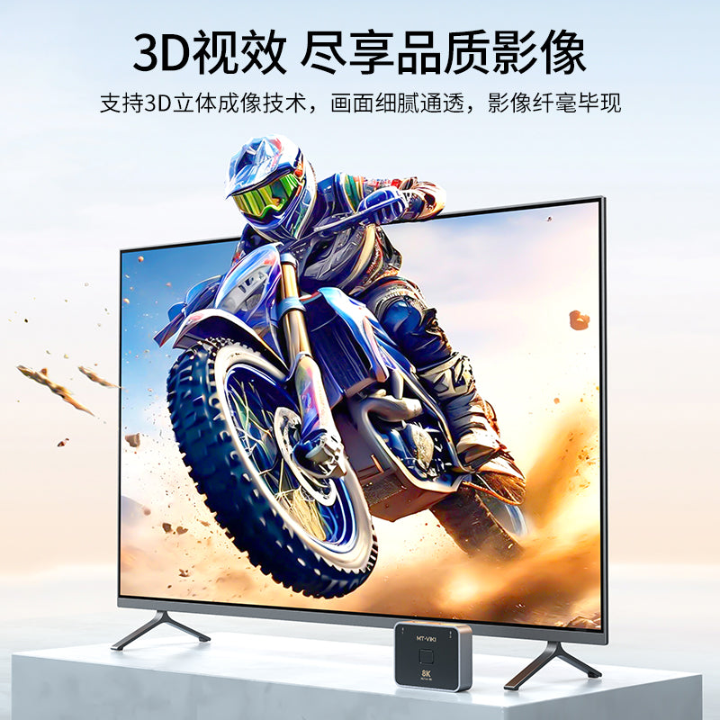 8K@60Hz 双方向HDMIスイッチ – デュアルモード、ワンソリューション