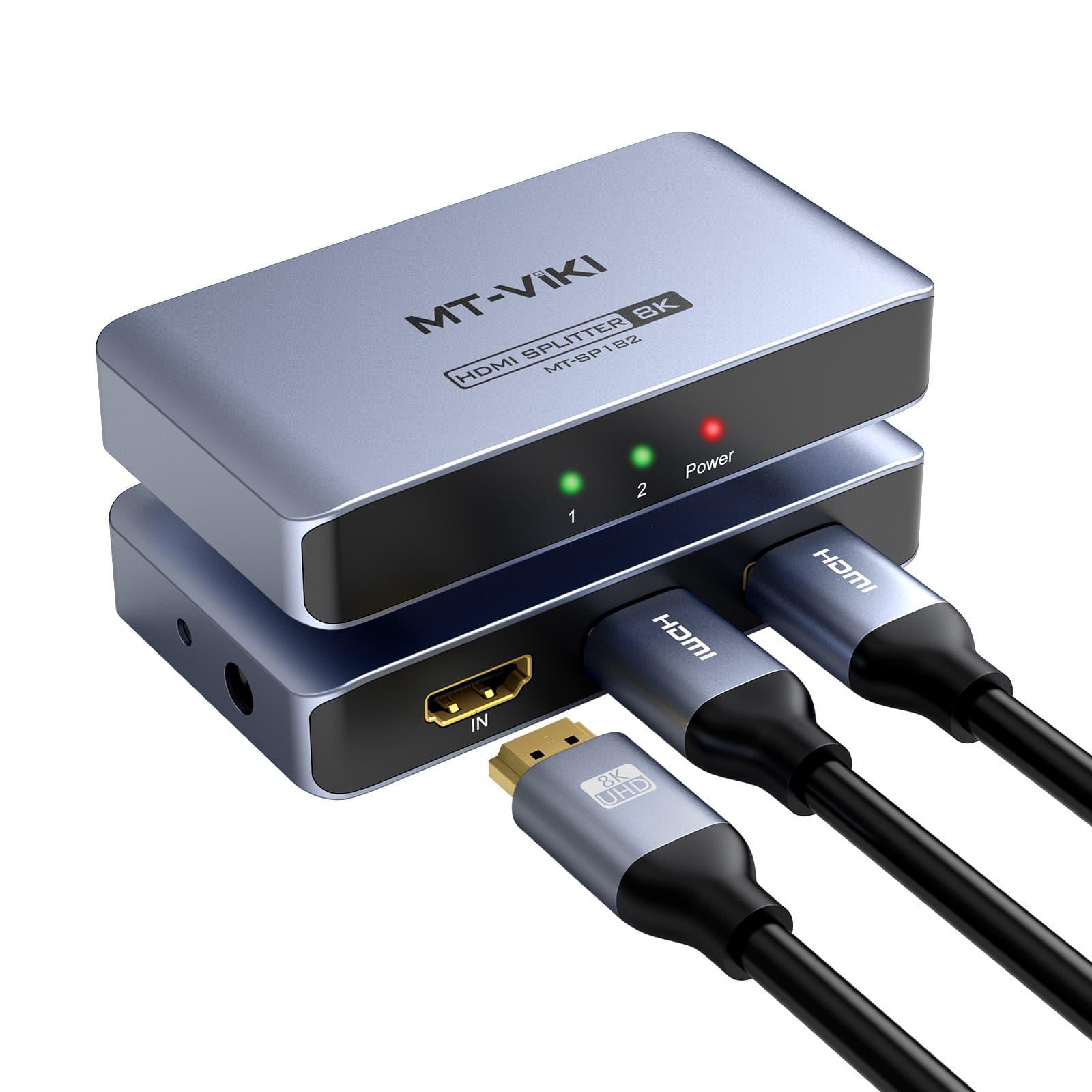 1x2 hdmi splitter 1in 2out ultrahd 8k edid bk102 orei