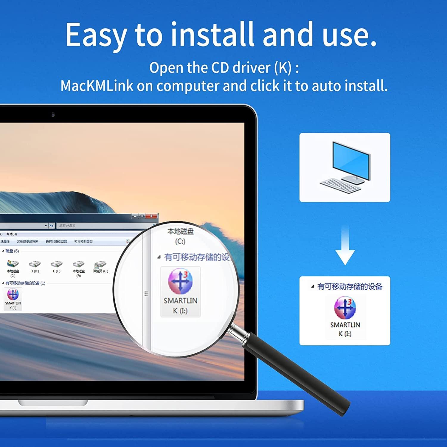 USB 3.0 + Type C Transfer Cable, Two Computer Mutual Data Synchronize - MT-VIKI