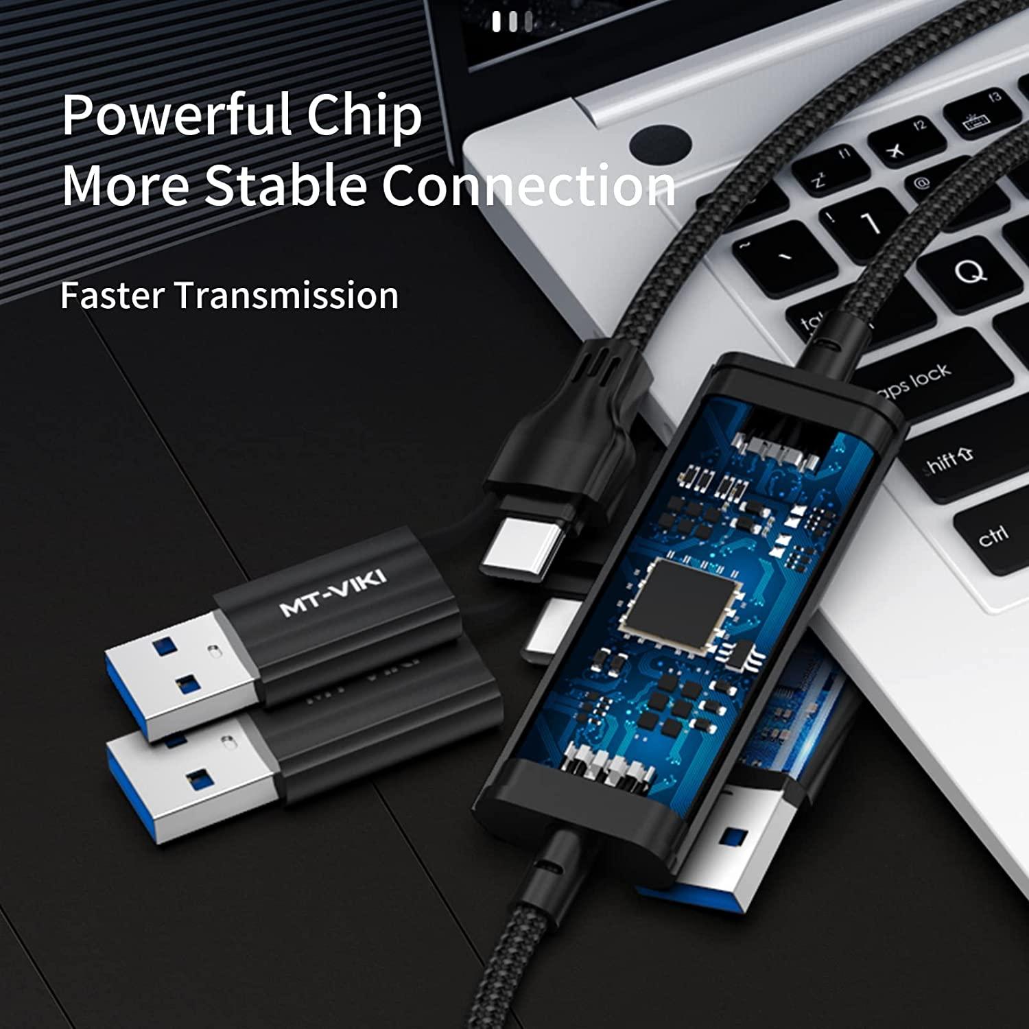 USB 3.0 + Type C Transfer Cable, Two Computer Mutual Data Synchronize - MT-VIKI