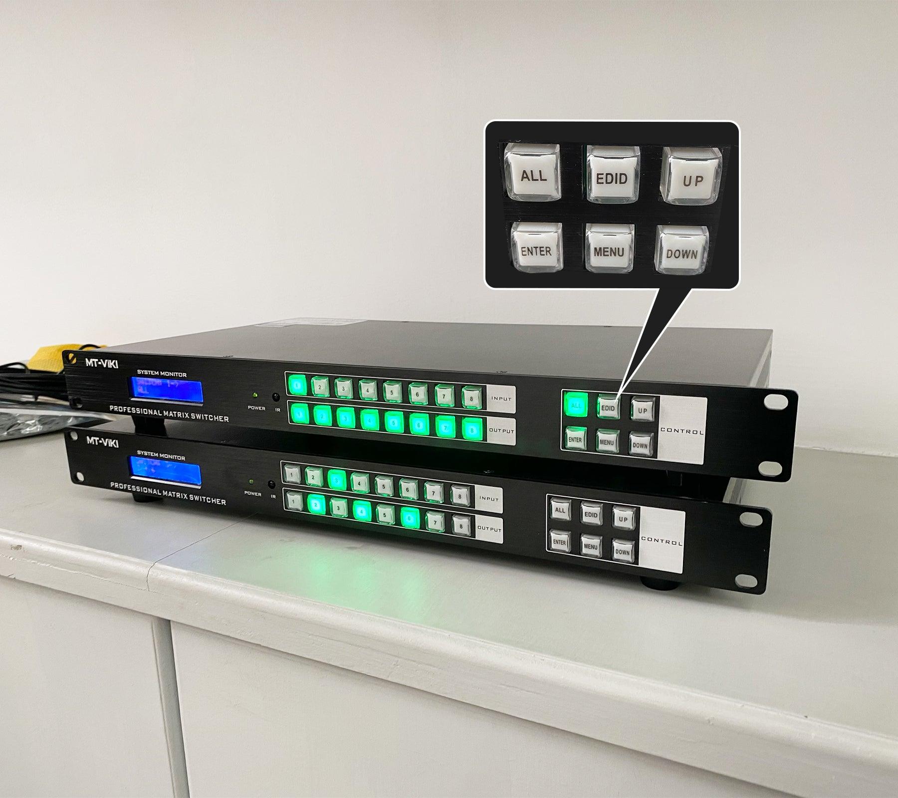 HDMI Matrix 8x8 4K@30Hz Matrix Switcher 8 in 8 out（HD0808 ） - MT-VIKI